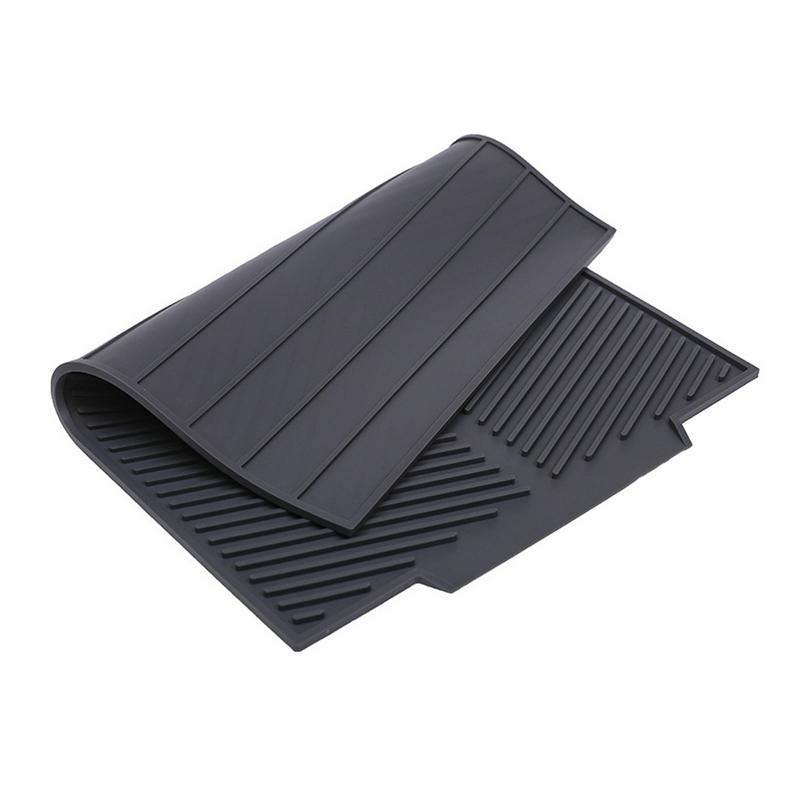 Silicone Draining Board Mat Dish Drying Mat Draining Mat Foldable Eco-Friendly Drainer Mat Large Drain Pad Heat Resistant Pot