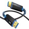 8K HDMI Braided Fiber Optic Cable 2.1 - Supports 8K/60Hz & 4K/120Hz for TV, Monitor, and Computer HD Connection