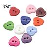 100PCs Heart Mixed Colors Resin Buttons Fit Sewing or Scrapbooking 10mm