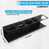 Spray Paint Organizer Lube Can Storage Rack 5 Can Holes Shelf Steel Aerosol Spray Can Rack Organizer Aerosol Spray Bottle Holder
