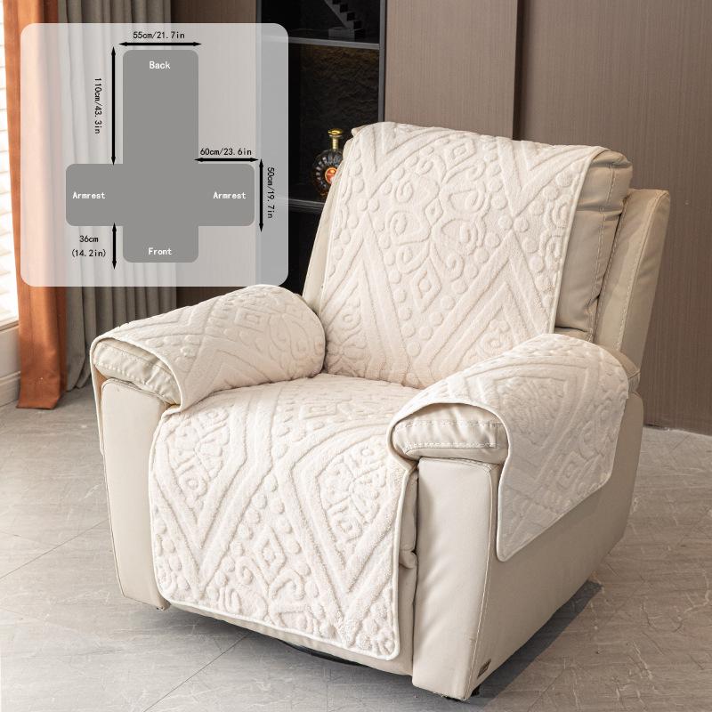 Luxury Comfortable Cotton Velvet Multifunctional Sofa Cushion Anti Slip Electric Recliner Mat Massage Chair, Sofa Cushion, Autumn and Winter Warm