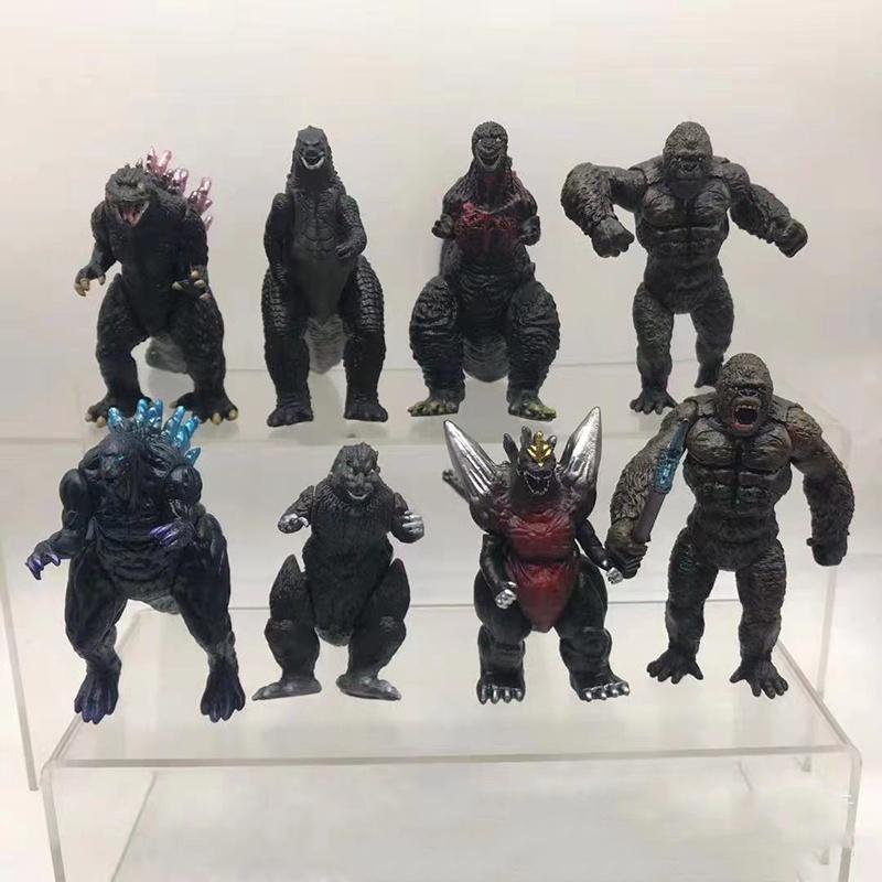 Godzilla Collection Decorative Figure For King Kong Battle Pvc Material 8.5cm Size Creative And Cool Style