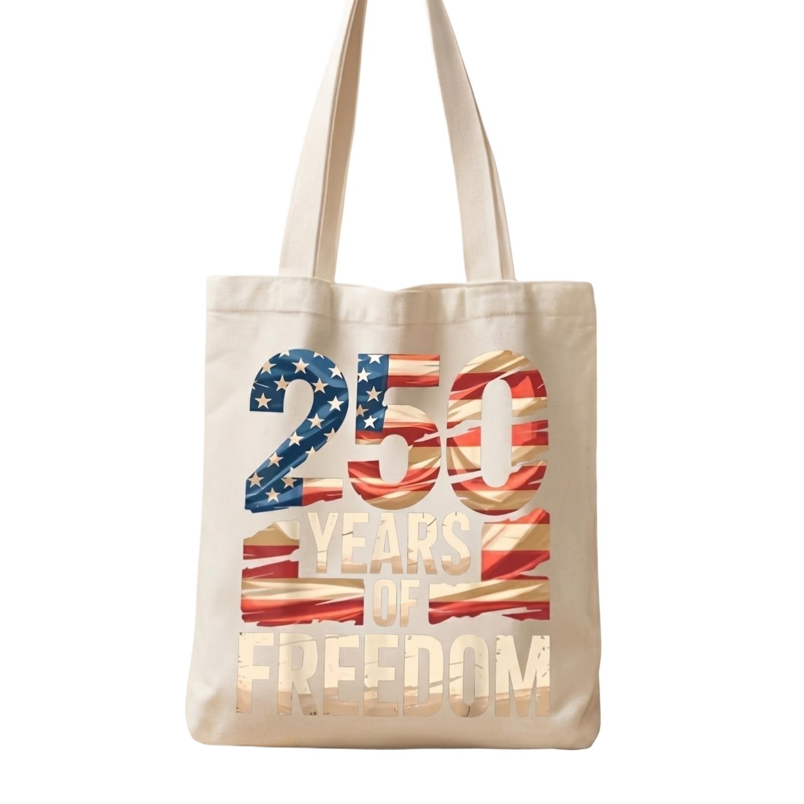 

Canvas Tote Bag with Patriotic 1776 Design Durable Reusable Shopping Bag Lightweight Eco Friendly Carry All Tote for Everyday Use One Size