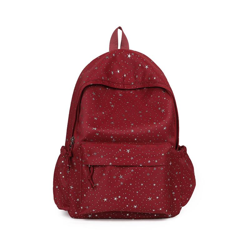 Schoolbag Japanese New 1011 Preppy Style Beautiful Girl Backpack, High Appearance Starry Soft Girl Schoolbag for Middle and High School Students