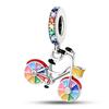 100 copper Flower Balloon Chocolate Gift Bicycle Charm Bead Charms Bead Charms Pendants Compatible With 3mm Bracelets Do It Yourself Fine Jewellery M
