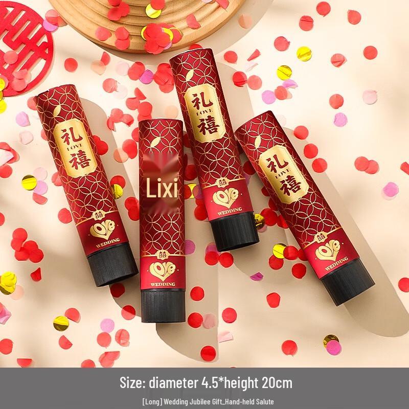 Wedding Hand-Twist Confetti Poppers (4-Pack)