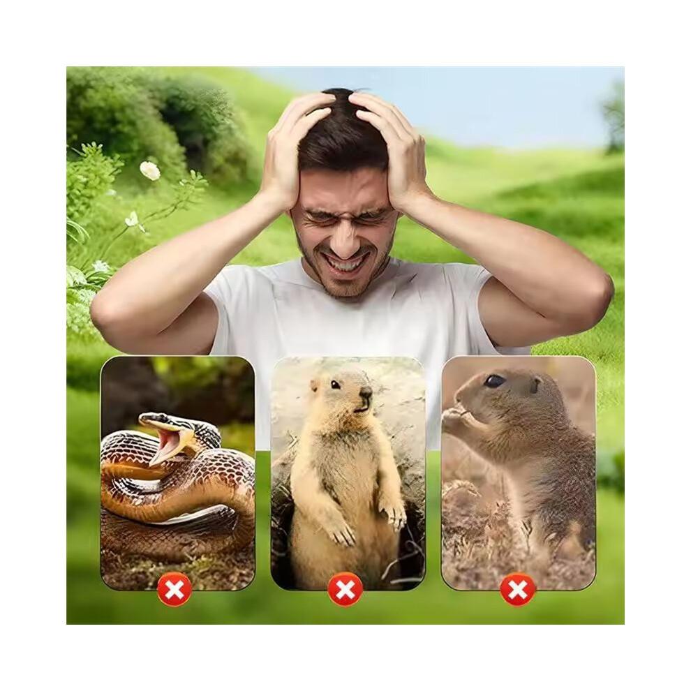 Solar Powered Waterproof Spiral Mole Repellent Ultrasonic Rodent/Snake/Bird Animal Repellent for Farm Courtyards