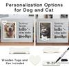 Dog Memorial Gifts for Loss of Dog, Pet Memorial Frame, Cat Memorial Gift, Pets Loss Sympathy Gifts, Wooden Dogs Memorial Picture Frame with DIY Name
