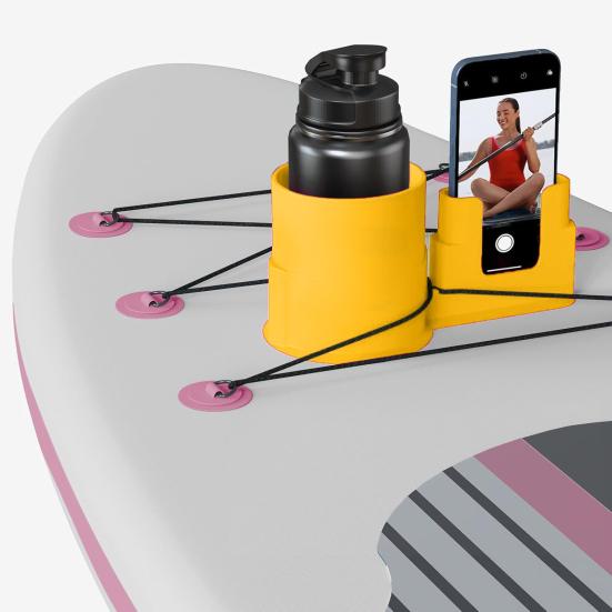 Držák na nápoje a telefon pro kajak, Držák na mobilní telefon a kelímek na paddleboard, Držák na láhev s vodou a rybářské náčiní pro surfové prkno, Příslušenství pro kajak
