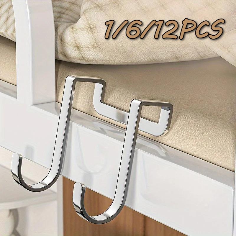 Edelstahlhaken Doppelter S-Haken Küche Badezimmer Schranktür Rückseite Typ Mantel Handtuch Aufbewahrung Aufhänger