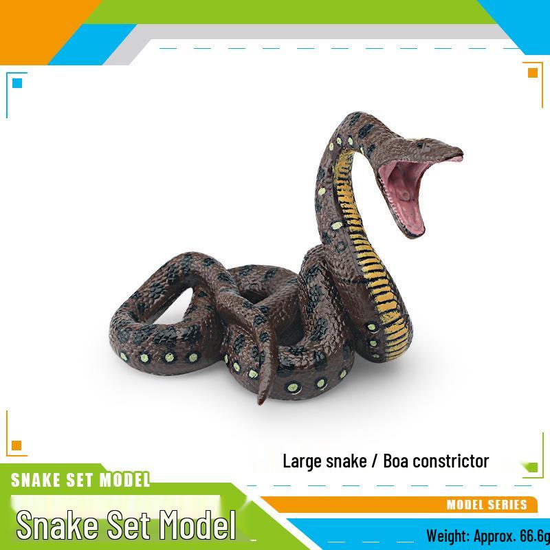 Reptile Simulation: Snake Wildlife Toy - Children's Cognitive Decor Model