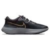 Nike React Miler 2 Black Metallic Gold Men Sneakers Dark-Smoke-Grey Particle-Grey CW7121-005