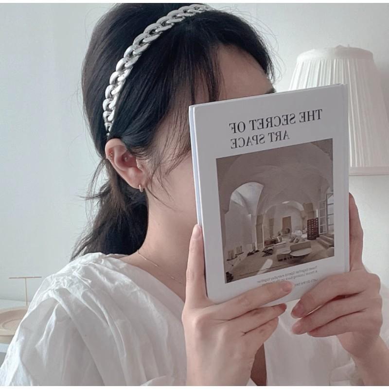 1pc New Women Vintage Gold Silver Chain Hairbands Sweet Hair Decorate Headband Turban Simple Hair Hoops Fashion Hair Accessories