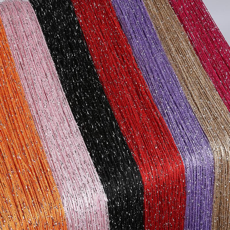 6x3m Door Divider Curtain Shiny String Curtains Window Door Divider Drape Living Room Decor Valance