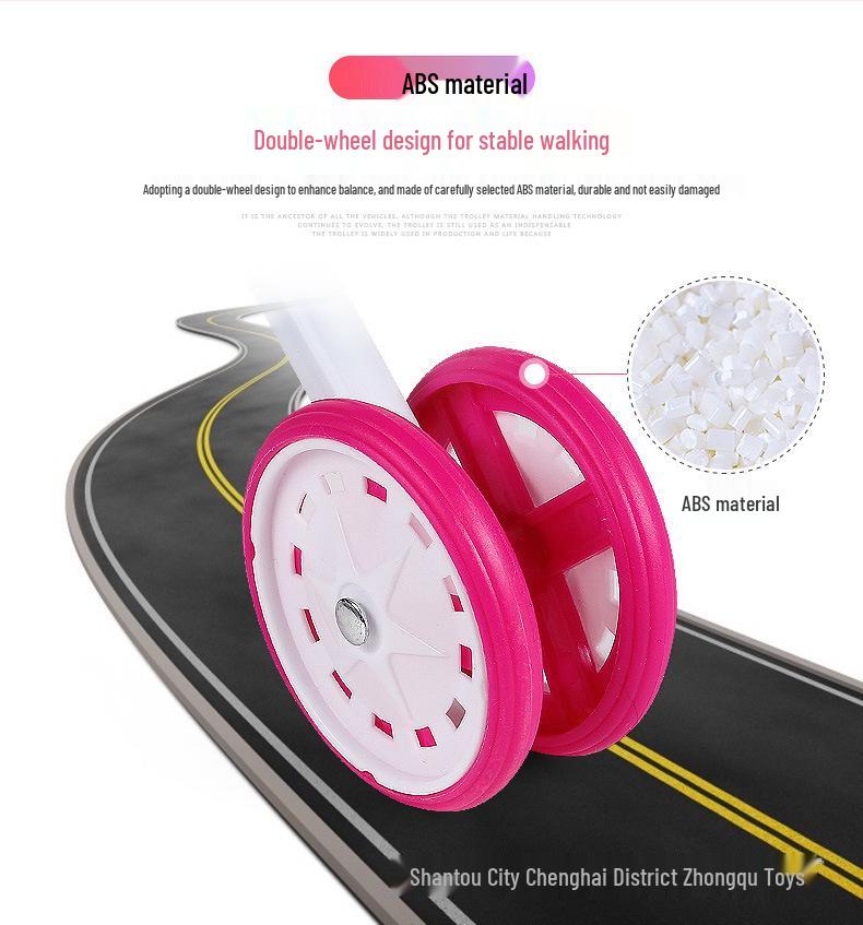 Children's Simulation Stroller Toy - Pretend Play Iron Rod Design for Girls