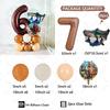 26pcs Italian Brainrot Garland Foill Balloons Column Tung Tung Sahur Birthday Party Gifts Kids Baby Shower Gifts Decorations