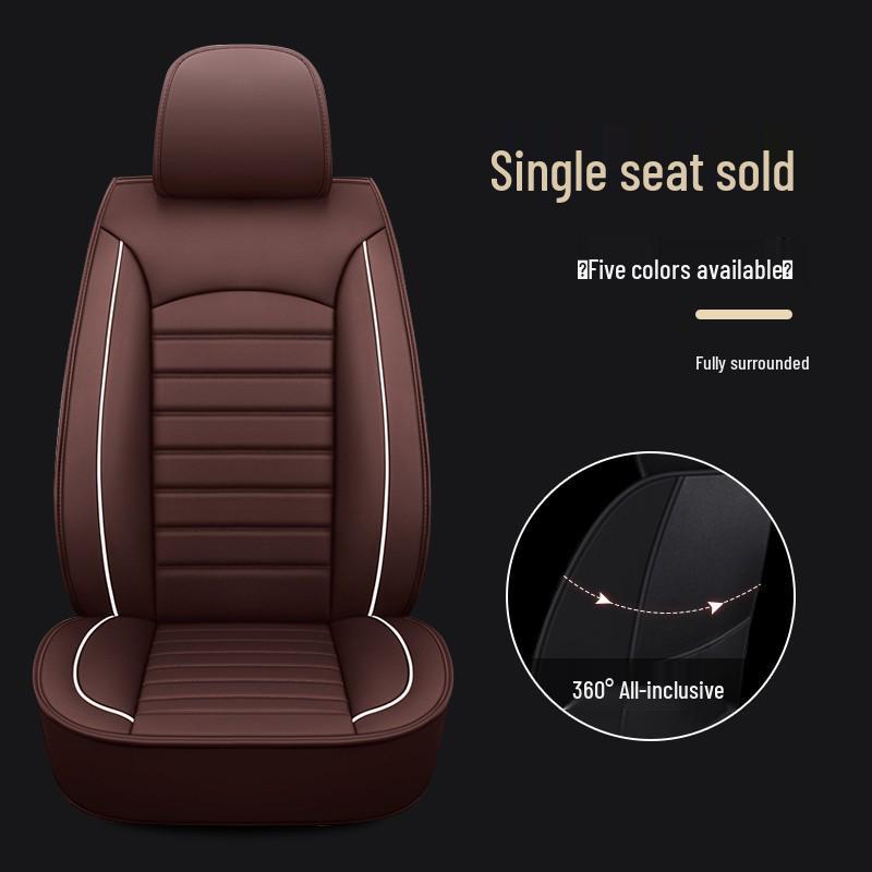 Uniwersalny Pokrowiec na Fotel Samochodowy Pełny Oplot dla Kierowcy i Współkierowcy - Na Wszystkie Pory Roku, Pasuje do Sedana, SUV-a, Pickupa, Vana