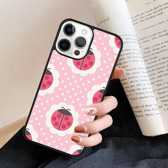 11 Colorful Ladybugs Phone Case Back Cover for iPhone 17 Air 16 15 14 13 11 12 Pro Max Plus Fundas Coque