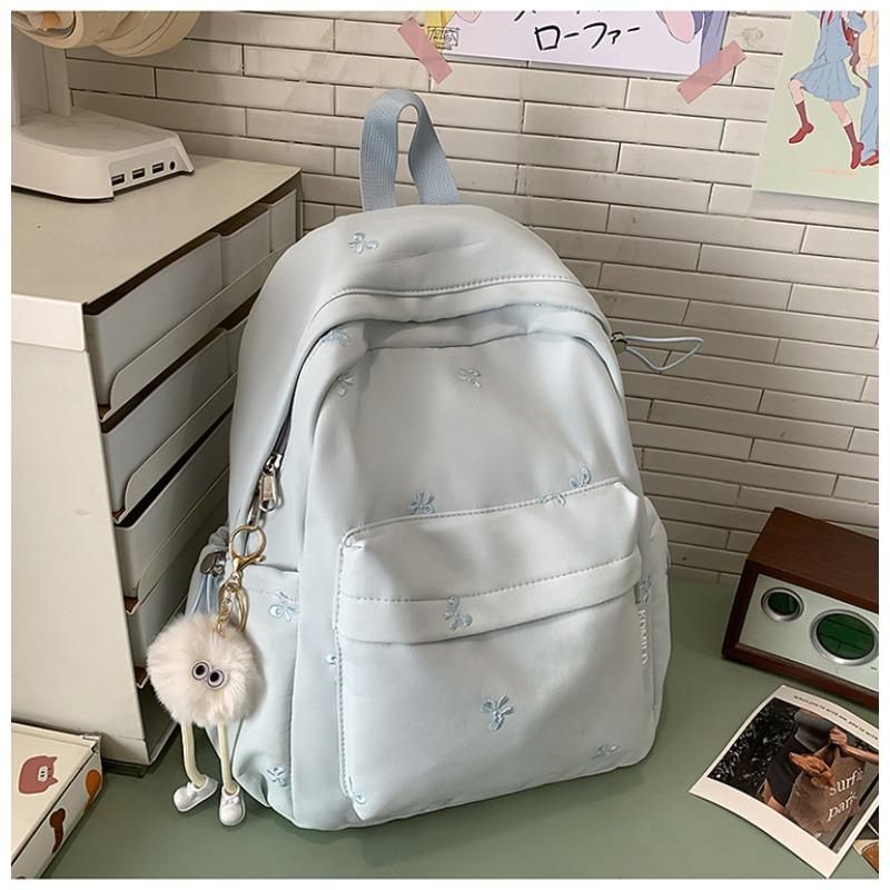 New Japanese Ins High-value, Fresh and Sweet Candy-colored Bow Backpack, Lightweight Backpack for Junior and Senior High School Students