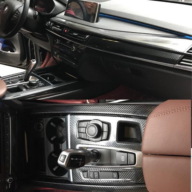 Nálepka na středovou konzoli z uhlíkových vláken pro 08-18 BMW X5/X6 F15/F16