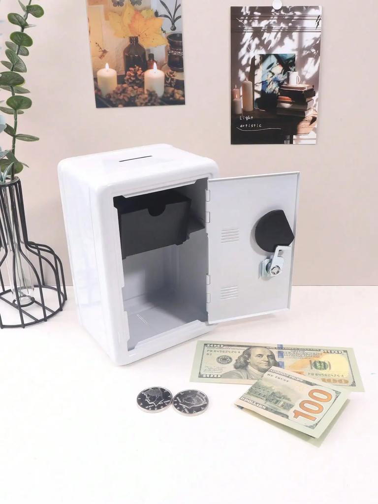 Mini Safe With Combination Lock - Home Small Money Box Storage Case, Protects Cash, Important Documents, Credit Cards Jewelry