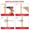 Butterfly Wall Anchors 100Pcs(50 Sets), Hollow Wall Expansion Tubes with Screws for Drywall & Plasterboard