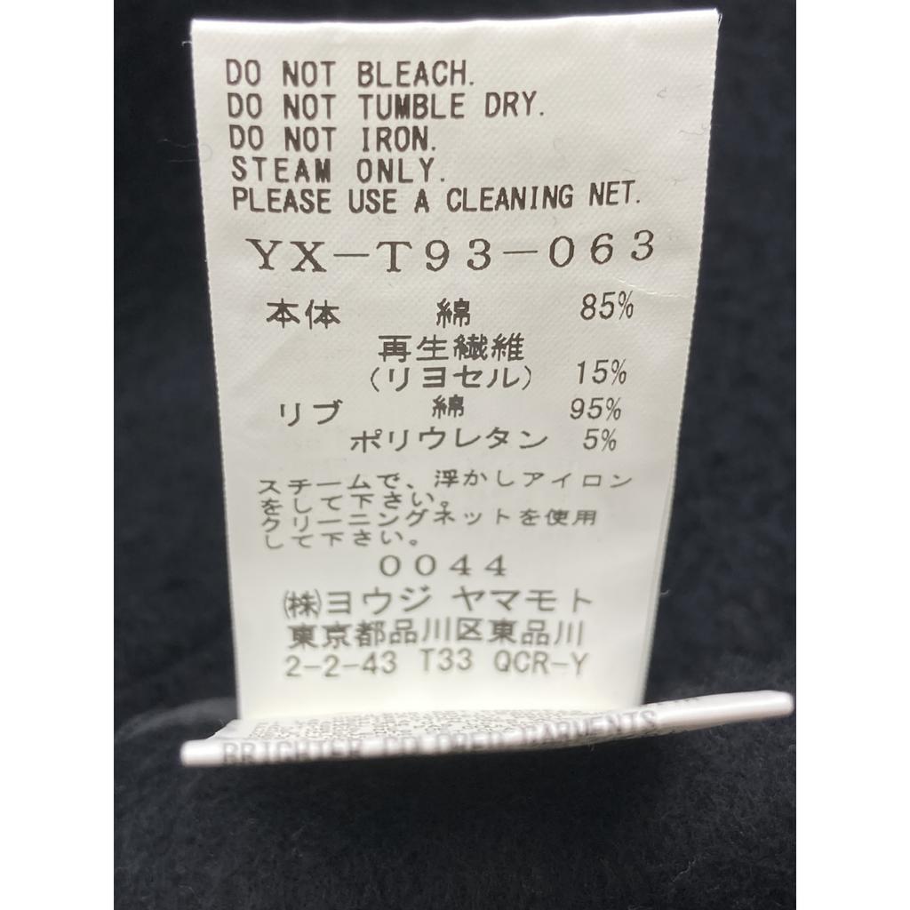 Y's Black YX-T93-063 Asymmetrical Fleece Zipper Parka Tops 2 blackUsed