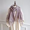 Korean Plaid Scarf Simple And Versatile Imitation Cashmere Material Soft And Skin-Friendly High-End Scarf Scarf Scarf Matching