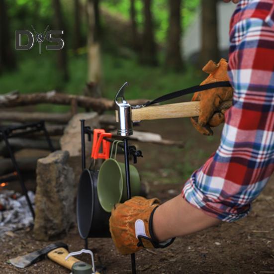 5Pcs 20/30/40CM 9MM Tent Stake Heavy Duty Multi-functional Outdoor Garden Yard Camping Tarp Canopy Windproof Ground Spike Metal Tent Peg