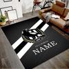 Custom Football Mat Personalized Name, Polyester Washable Indoor Entryway Rug, Gift for Christmas, Easter, Thanksgiving Day