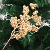 10 STÜCKE Künstliche Beerenzweige Gefälschte Blume Beere Stechpalme Weihnachtsbaumdeko DIY DH