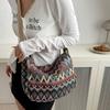 Fashionable Retro Crossbody Bag  Ethnic Style Single Shoulder Tote Bag
