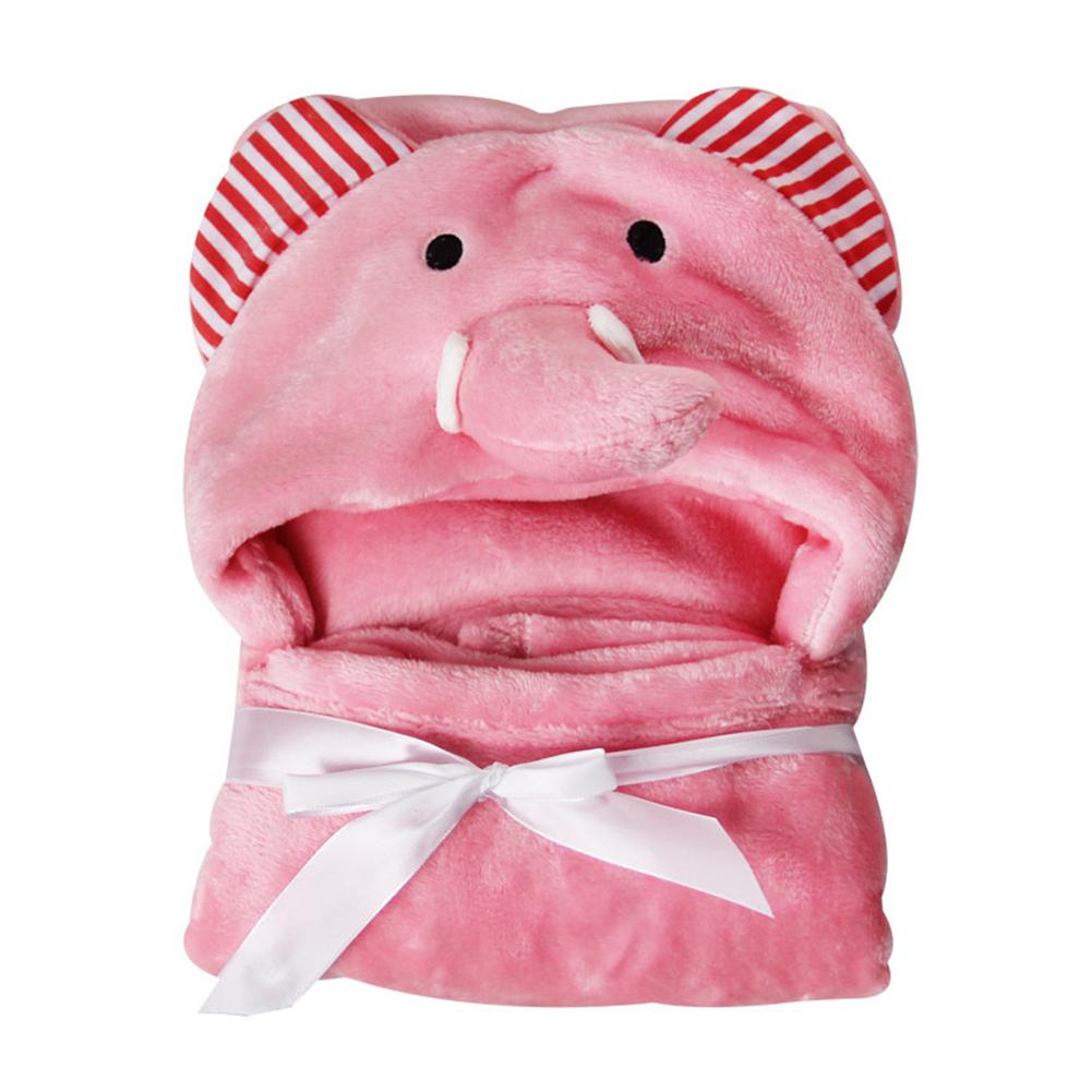 Toddler  Kid Girl Boy Cute Animal Hooded Blanket Bathrobe Bath Towel Flannel Wrap Washcloth