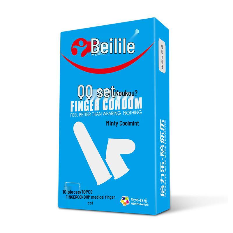 Beilile Ultra-Thin Large Size Lubricated Condoms - Wolf Tooth & Mushroom Design for Family Planning