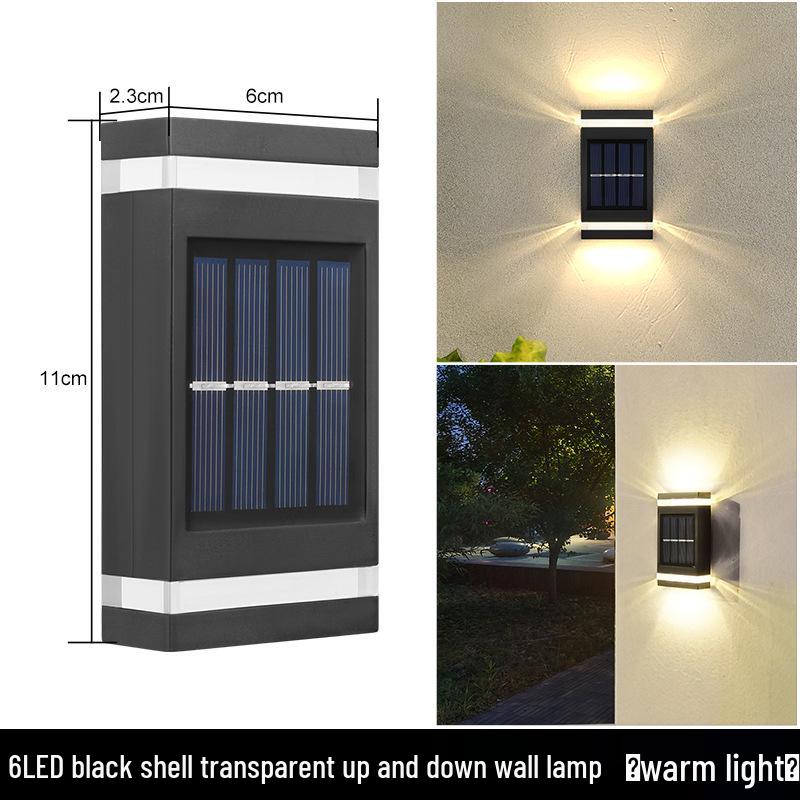 Waterproof Solar Wall Light for Outdoor Courtyard, Villa, Terrace, Garden, and Fence