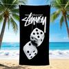 1Pc Street Art Dice Beach Towel Quick Dry Multiuse For Beach Pool Gym Yoga Home Travel Christmas Halloween Xmas Gift N114