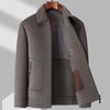 100 % Wolle Herbst und Winter Doppelseitige Wolljacke Business Casual Down Take-off Liner Tooling Jacke Herrenjacke