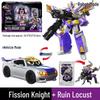 Xuan Card Fighter 2: Blue Lightning Thunder King Flame Dragon Transforming Robot Car Toy