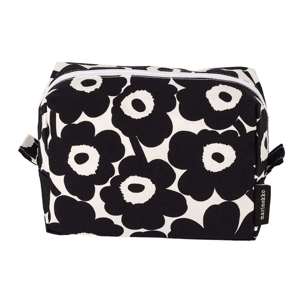 Marimekko Beutel Kosmetiktasche Kosmetiktasche Zubehöretui Mini Unikko Niedliche skandinavische Vilja Mini Unikko Kosmetiktasche schwarz [Marimekko] 071295-190