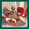Decorative Merry Christmas Glasses Deer Horn Glasses  Children's Party
