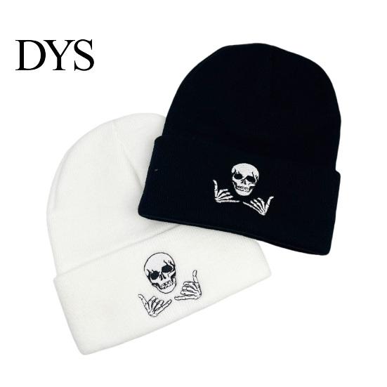 Pohodlná zimní čepice Beanie Pletená Vyšívaná Teplá Zábavný Design Silná Pružná Unisex pro Každodenní Nošení Venkovní Sporty