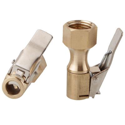 Autoreifen-Luftpumpenventil-Anschlussadapter, Clip-on-Adapter, Messing, 8 mm Reifenradventil für aufblasbare Pumpe
