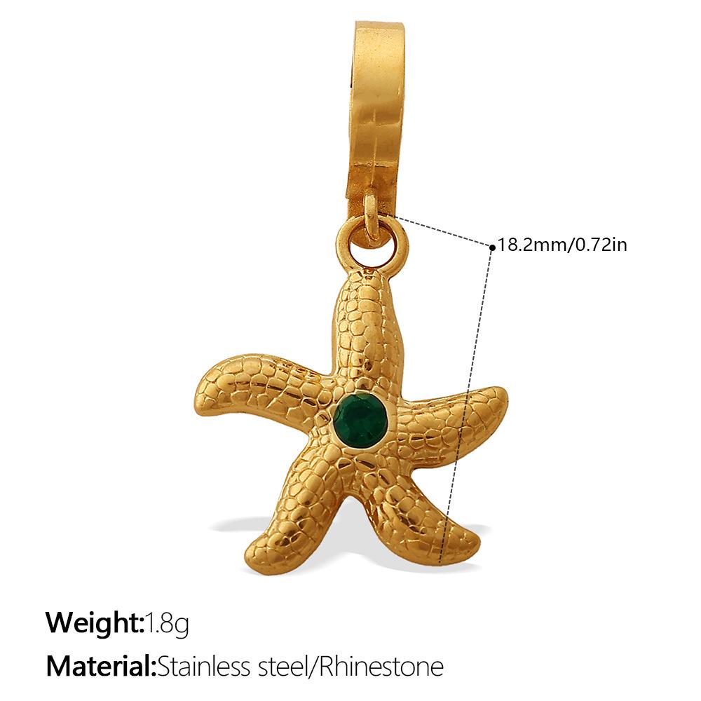 French Retro Seaside Vacation DIY Marine Life Bikini Pendant, 18K Gold-plated Versatile Accessories 2026