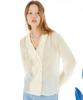 UNKNOWN PLANET Double Shirring Blouse Yellow