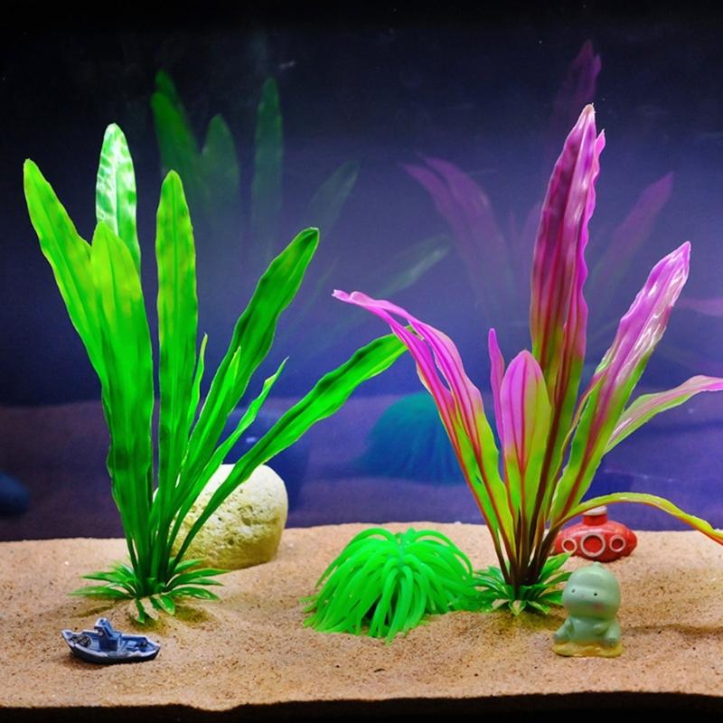 Aquarium Landscape Grass Plastic Aquariums Decorations Art Crafts Terrarium Habitat Ornaments Photo Props