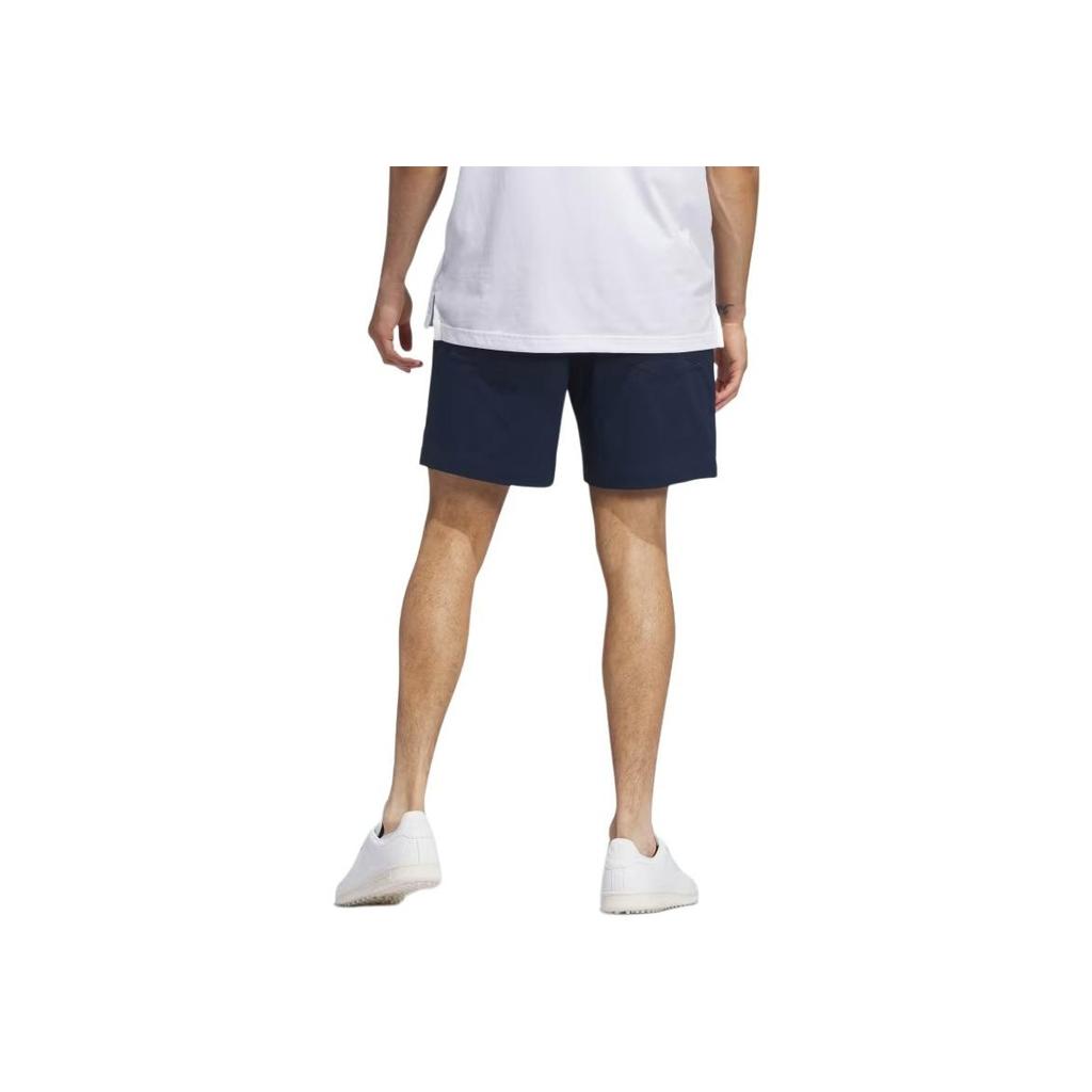 Adidas Solid Color Elastic Waist Three-Quarter Straight Leg Casual Shorts Men shorts Navy-Blue IW6704