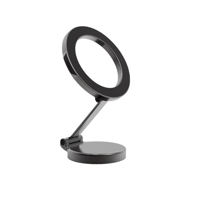 High-End Magnetic Car Phone Holder with Strong Suction and Foldable Design for Dashboard Navigation