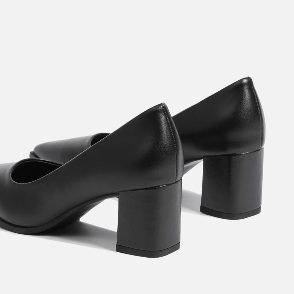 Profesionální společenské pracovní boty na silném podpatku se špičatou špičkou, temperamentní dámské boty, módní vysoké podpatky