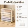 Transparent PVC Clothes Storage Bag Foldable Wardrobe Organizer With Zipper Handle For Quilts Blankets And Seasonal Home Storage And Daily Use