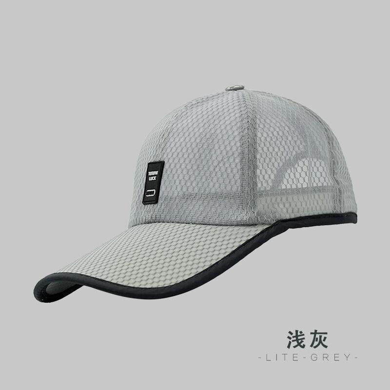 Hat Men's Autumn and Winter Cap Sun Protection Sun Outdoor Shading Breathable Mesh Quick Drying Baseball Cap Accessories
